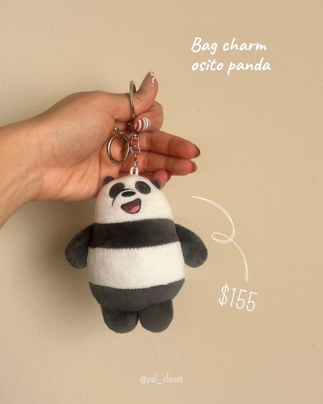 Bag charm osito panda